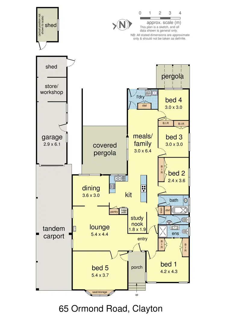 Floorplan of Homely house listing, 65 Ormond Road, Clayton VIC 3168