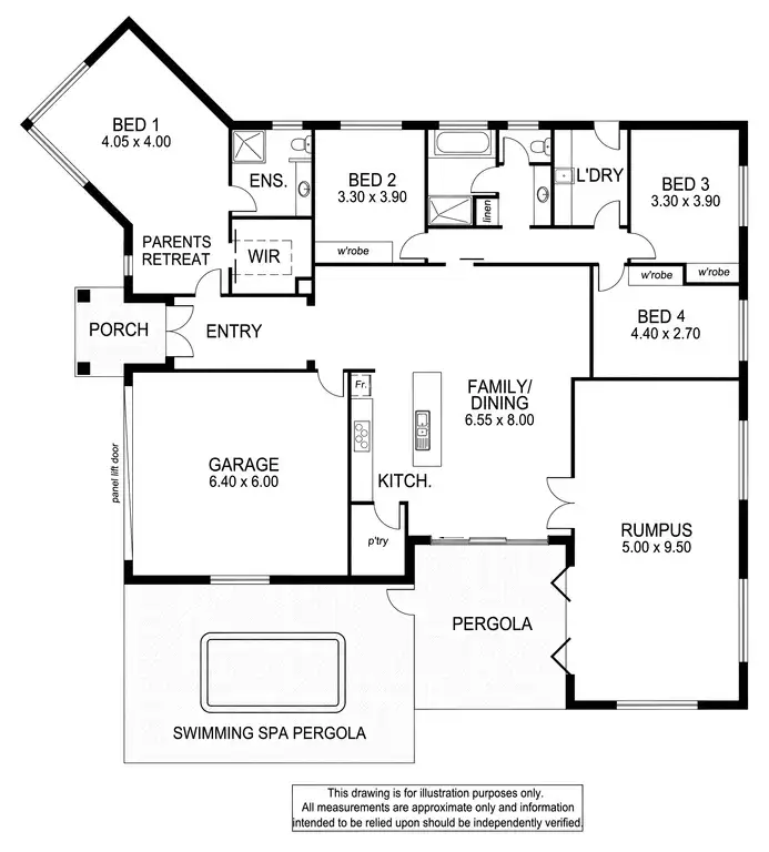 Floorplan of Homely house listing, 59 ELDRIDGE DRIVE, Mount Gambier SA 5290