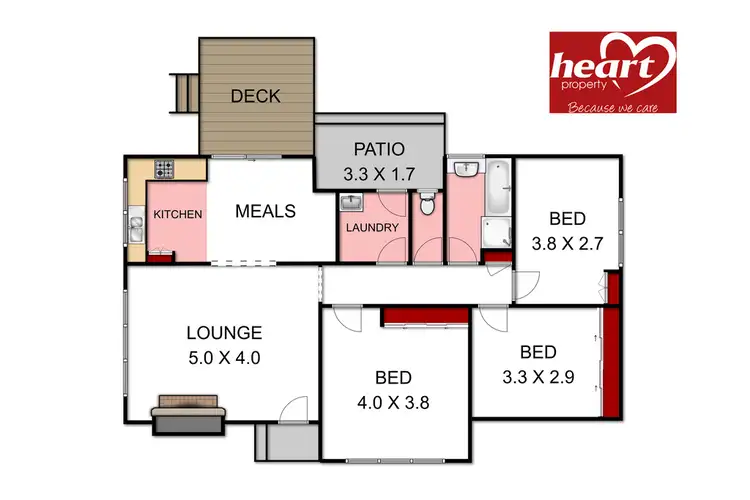 Floorplan of Homely house listing, 2 Bergen Crescent, Sale VIC 3850
