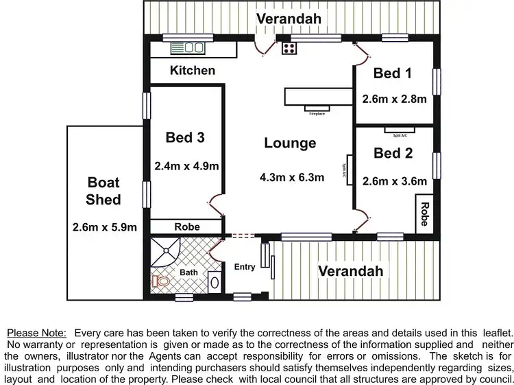 Floorplan of Homely house listing, 2 Lake Carlet Road, Lake Carlet Via, Walker Flat SA 5238