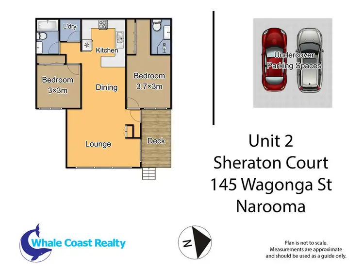 Floorplan of Homely unit listing, 2/145 Wagonga Street, Narooma NSW 2546