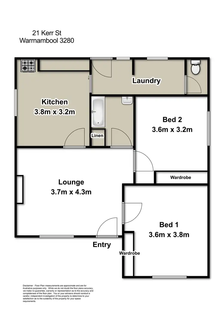 Floorplan of Homely house listing, 21 Kerr Street, Warrnambool VIC 3280