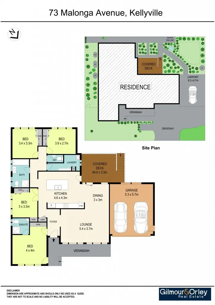 Floorplan of Homely house listing, 73 Malonga Avenue, Kellyville NSW 2155