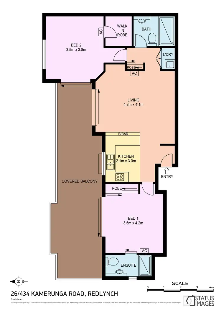 Floorplan of Homely unit listing, 26/434 Kamerunga Road, Redlynch QLD 4870