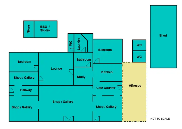 Floorplan of Homely house listing, 36 Glenelg Highway, Skipton VIC 3361