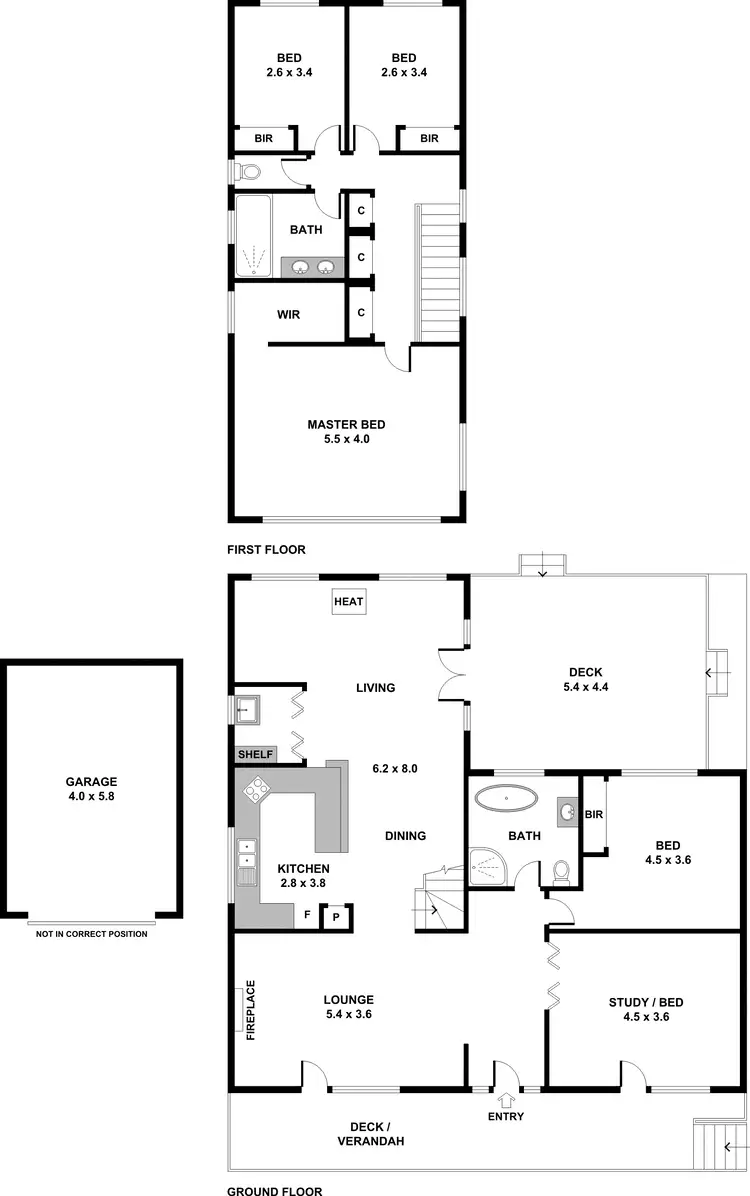 Floorplan of Homely house listing, 1/100 Mount View Parade, Croydon VIC 3136
