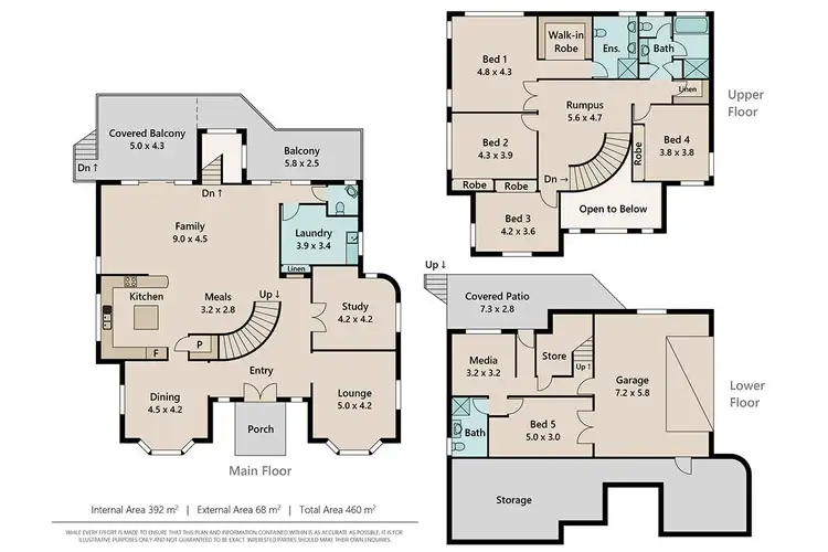 Floorplan of Homely house listing, 15 Woolner Place, Mount Ommaney QLD 4074