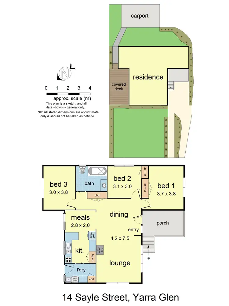 Floorplan of Homely house listing, 14 Sayle Street, Yarra Glen VIC 3775