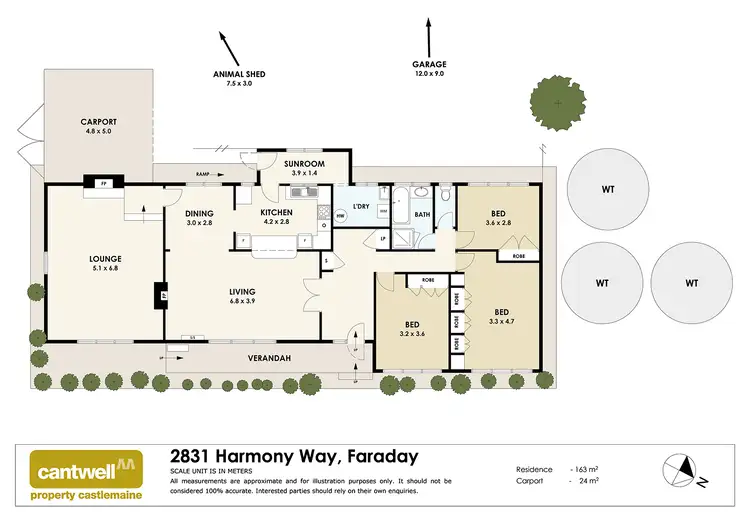 Floorplan of Homely house listing, 2831 Harmony Way, Faraday VIC 3451