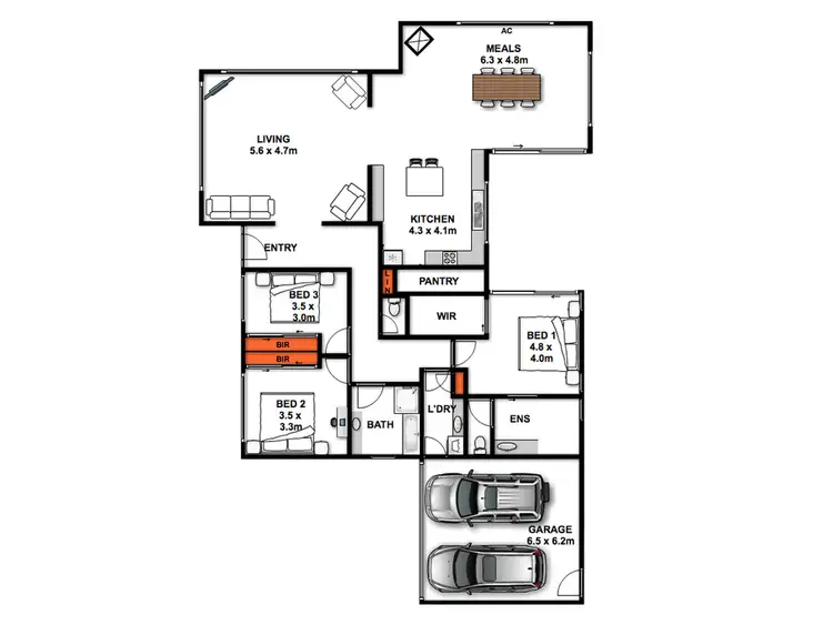 Floorplan of Homely house listing, 134 Bellicourt Road, Dunkeld VIC 3294