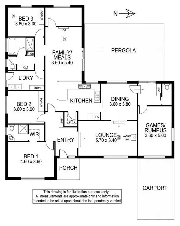 Floorplan of Homely house listing, 12 Somerset Close, Mount Gambier SA 5290