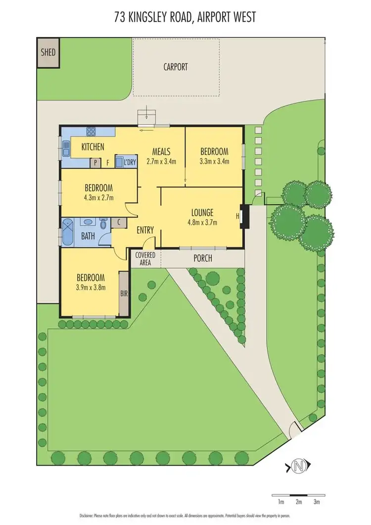 Floorplan of Homely house listing, 73 Kingsley Road, Airport West VIC 3042