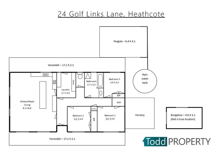 Floorplan of Homely house listing, 24 Golf Links Lane, Heathcote VIC 3523