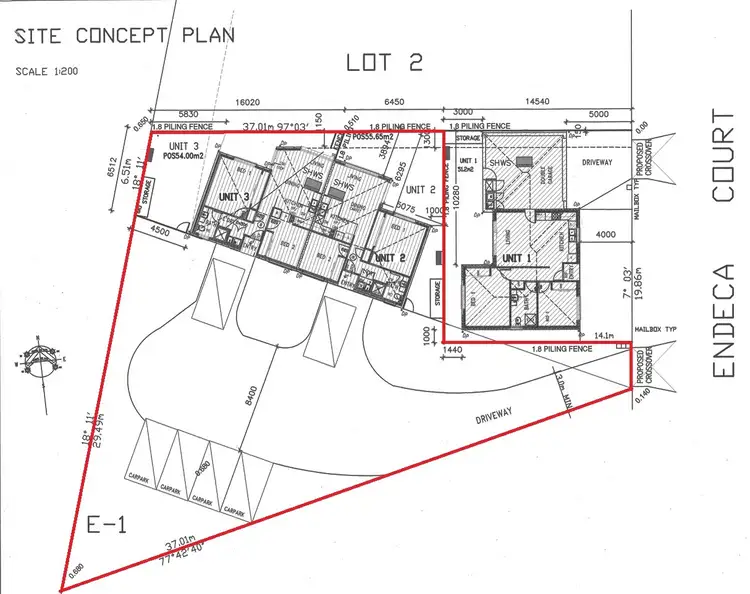 Floorplan of Homely unit listing, 2 + 3/3 Endeca Court, Lovely Banks VIC 3213