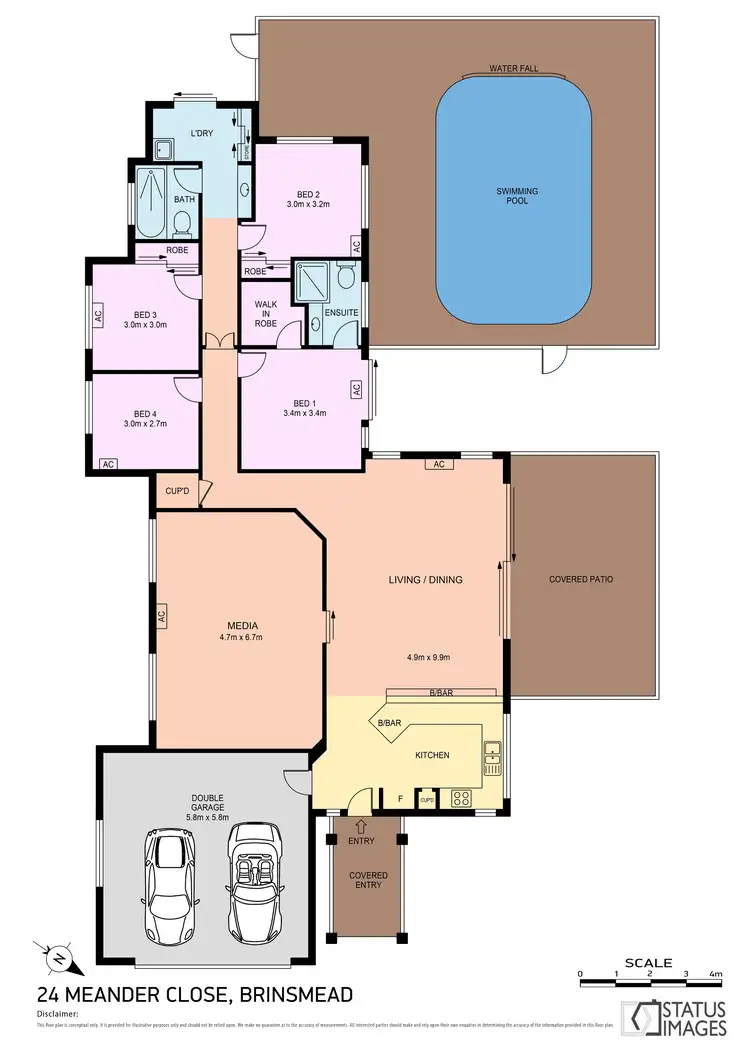 Floorplan of Homely house listing, 24 Meander Close, Brinsmead QLD 4870
