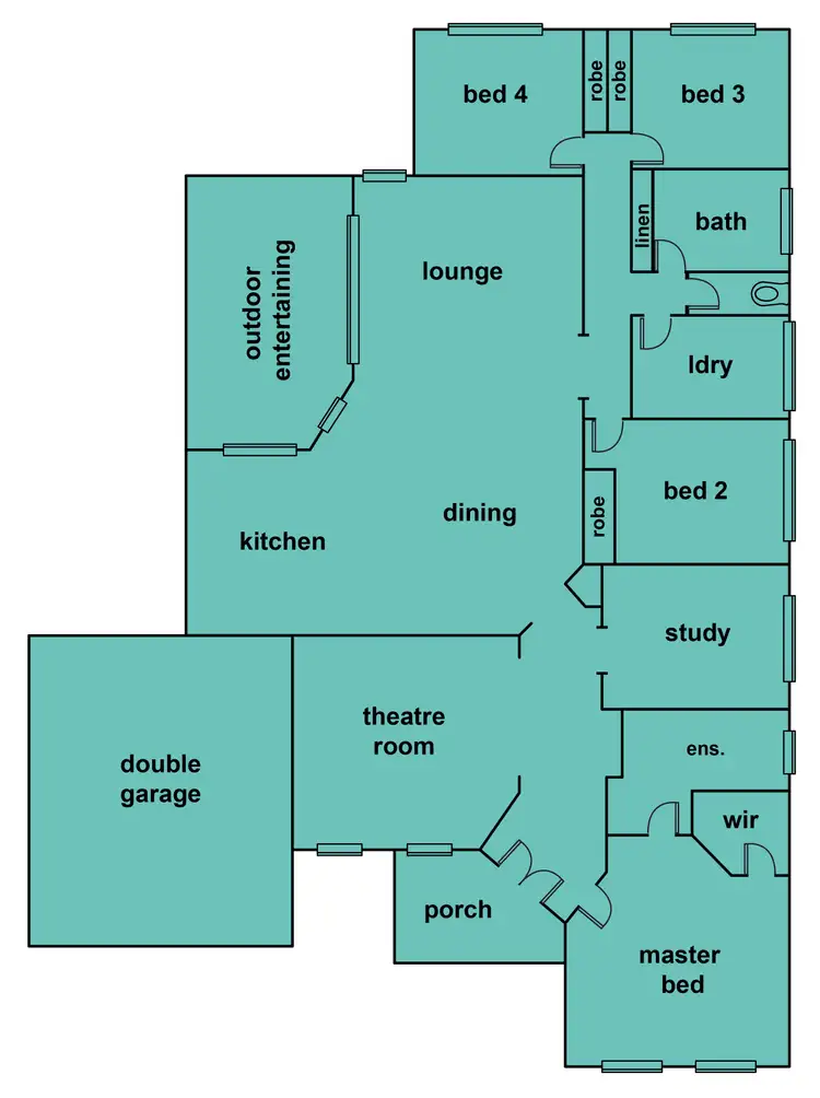 Floorplan of Homely house listing, 2 Leicester Court, Alfredton VIC 3350