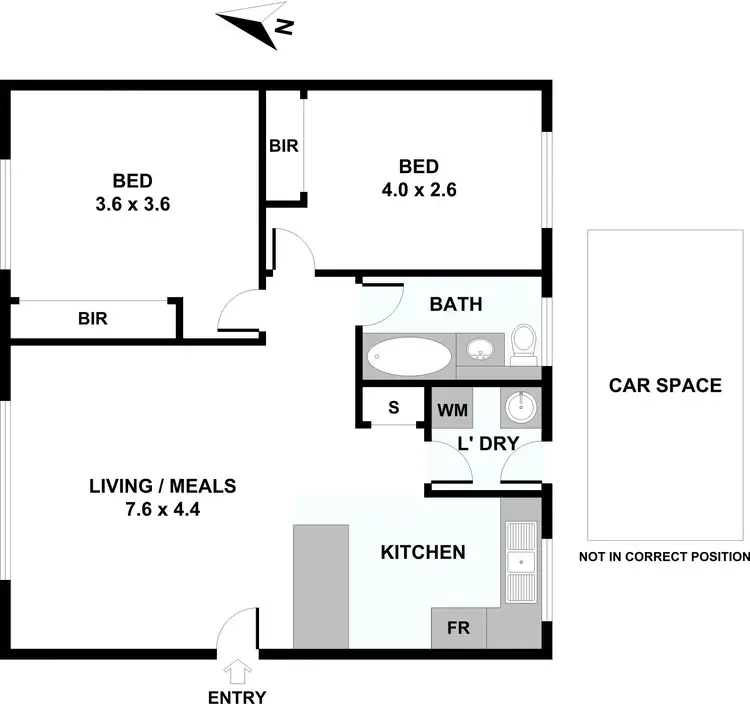 Floorplan of Homely flat listing, 2/4 Cooper Street, Sunshine VIC 3020