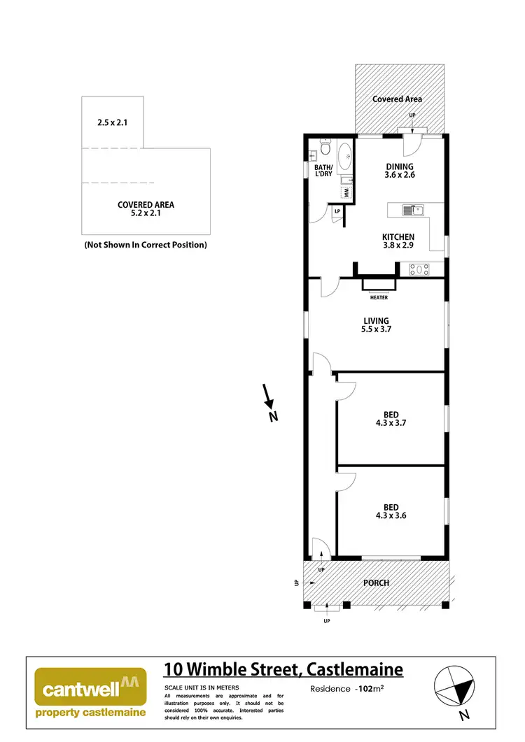 Floorplan of Homely house listing, 10 Wimble Street, Castlemaine VIC 3450