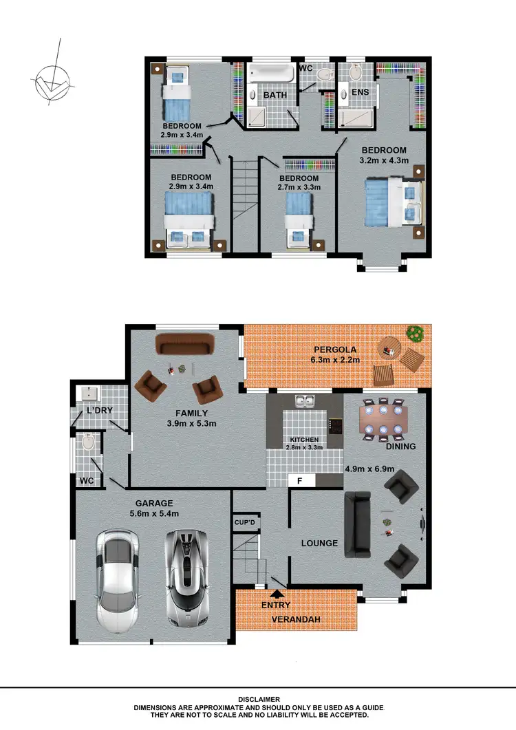 Floorplan of Homely house listing, 21 Kinsella Court, Kellyville NSW 2155