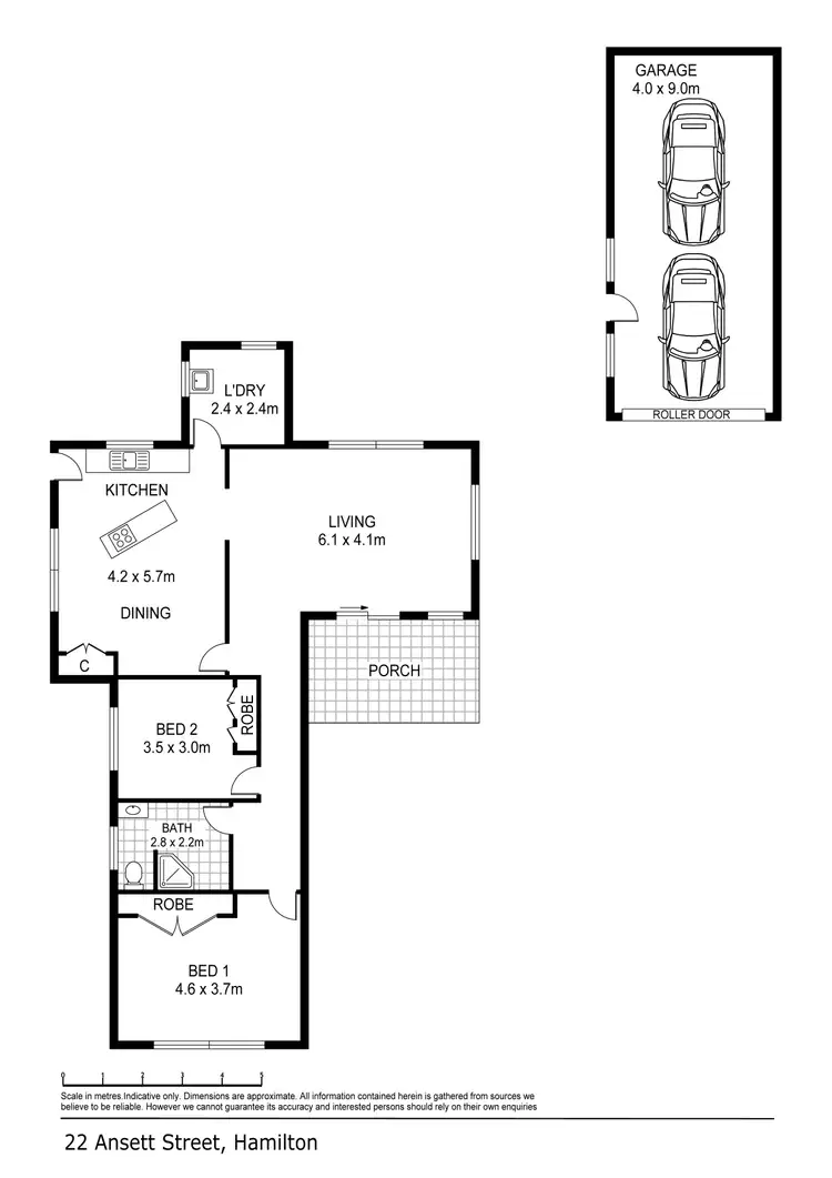 Floorplan of Homely house listing, 22 Ansett Street, Hamilton VIC 3300