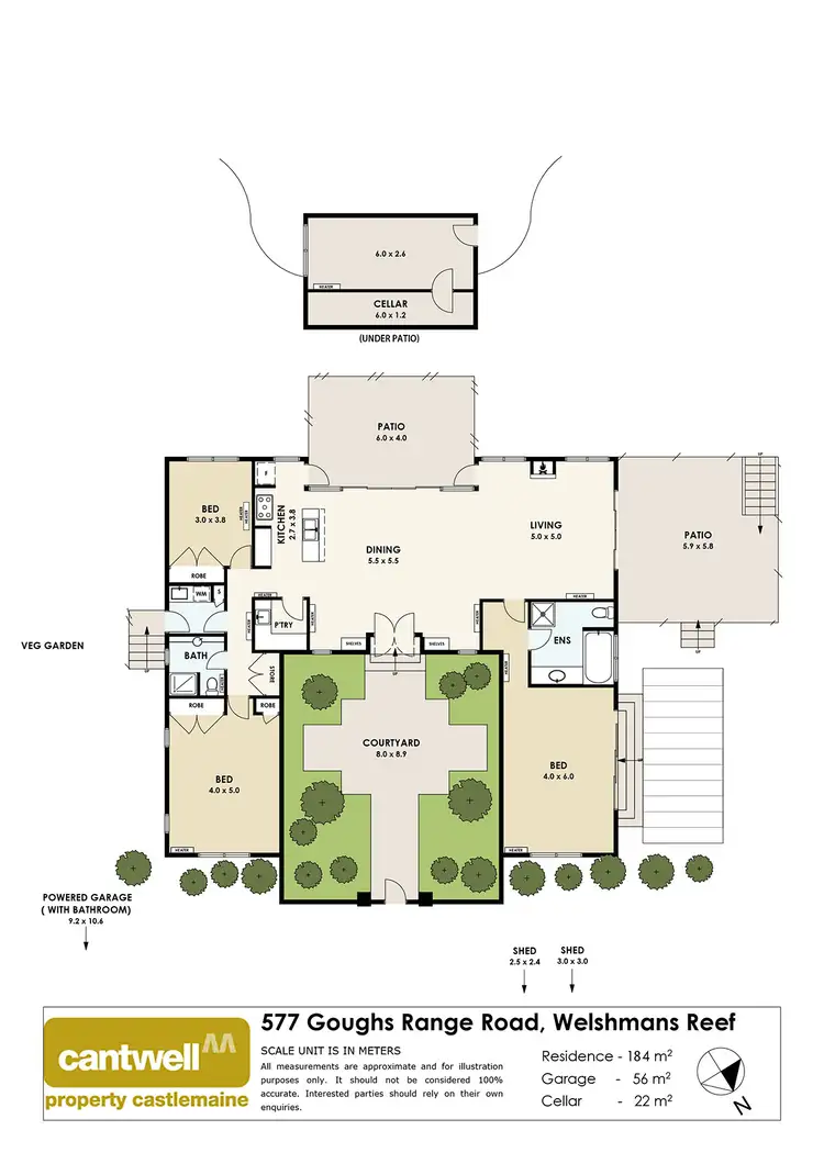 Floorplan of Homely house listing, 577 Goughs Range Road, Welshmans Reef VIC 3462