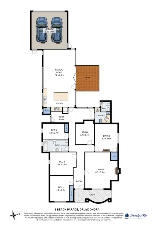 Floorplan of Homely house listing, 16 Beach Parade, Drumcondra VIC 3215