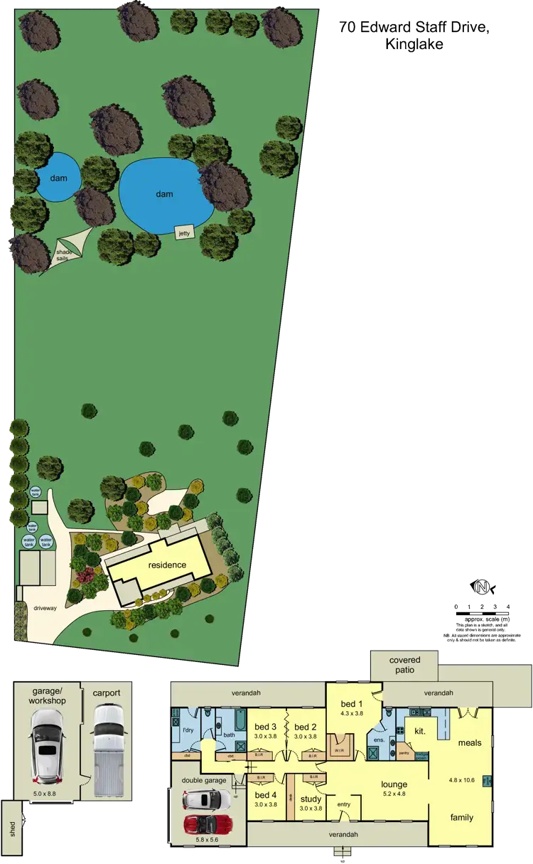 Floorplan of Homely house listing, 70 Edward Staff Drive, Kinglake VIC 3763