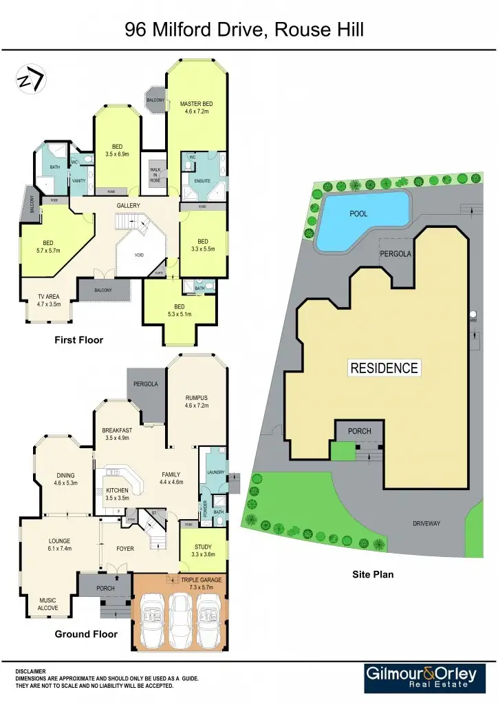 Floorplan of Homely house listing, 96 Milford Drive, Rouse Hill NSW 2155