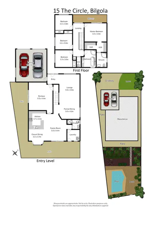 Floorplan of Homely house listing, 15 The Circle, Bilgola NSW 2107