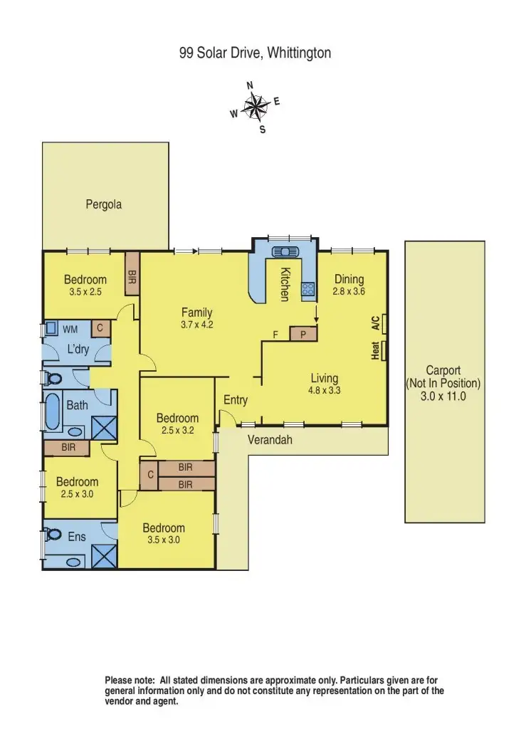 Floorplan of Homely house listing, 99 Solar Drive, Whittington VIC 3219