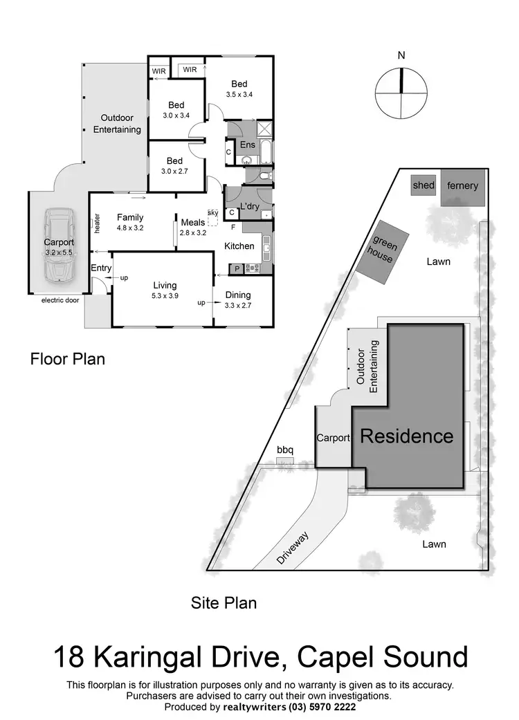 Floorplan of Homely house listing, 18 Karingal Drive, Capel Sound VIC 3940