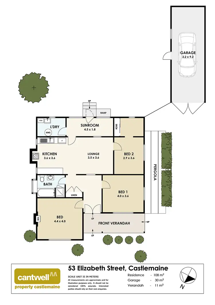 Floorplan of Homely house listing, 53 Elizabeth Street, Castlemaine VIC 3450