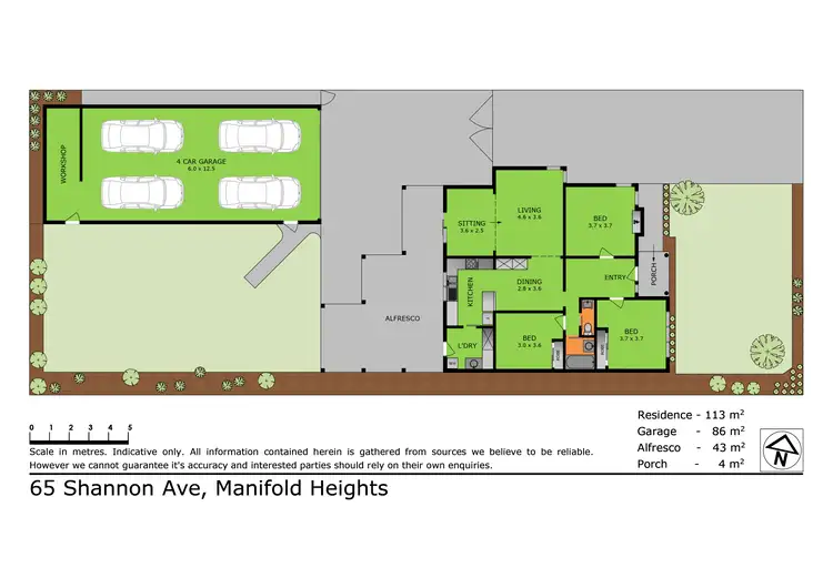 Floorplan of Homely house listing, 65 Shannon Avenue, Manifold Heights VIC 3218