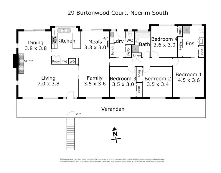 Floorplan of Homely house listing, 29 Burtonwood Court, Neerim South VIC 3831