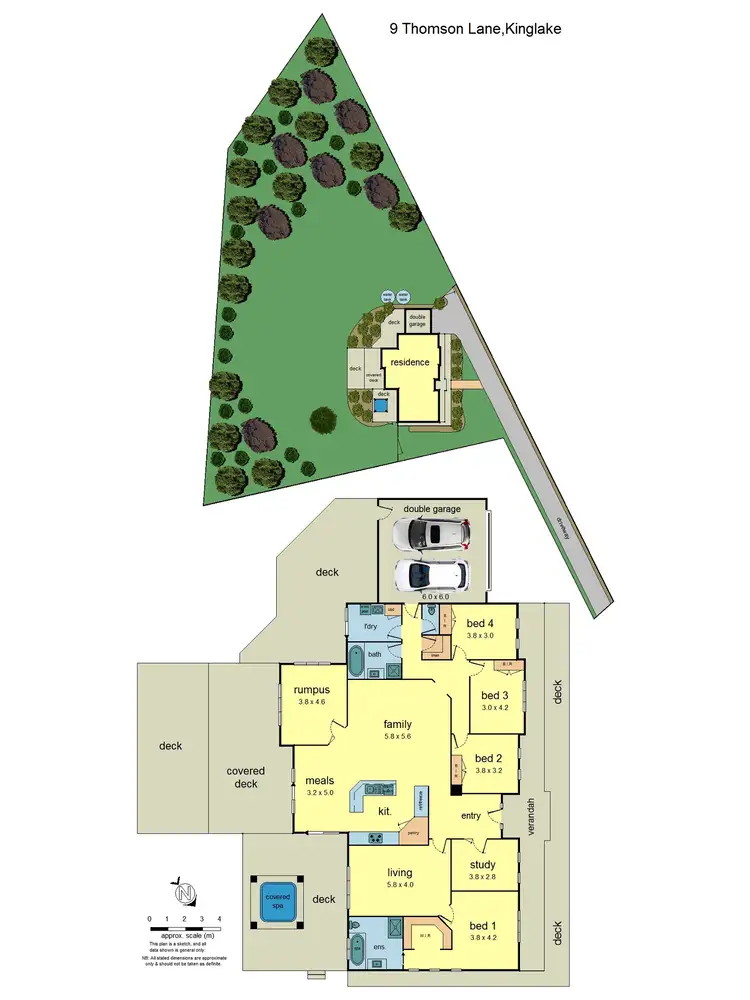 Floorplan of Homely house listing, 9 Thomson Lane, Kinglake VIC 3763