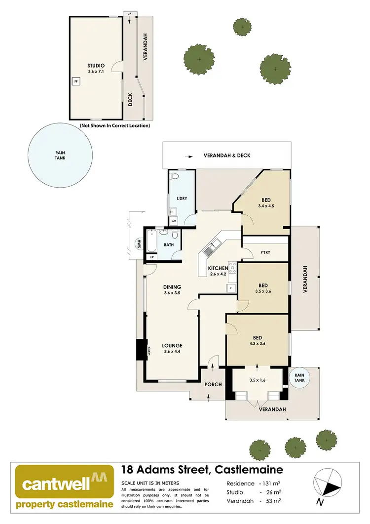 Floorplan of Homely house listing, 18 Adams Street, Castlemaine VIC 3450