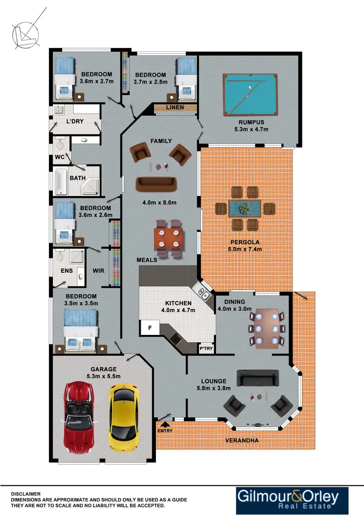 Floorplan of Homely house listing, 8 Cuthbert Avenue, Kellyville NSW 2155
