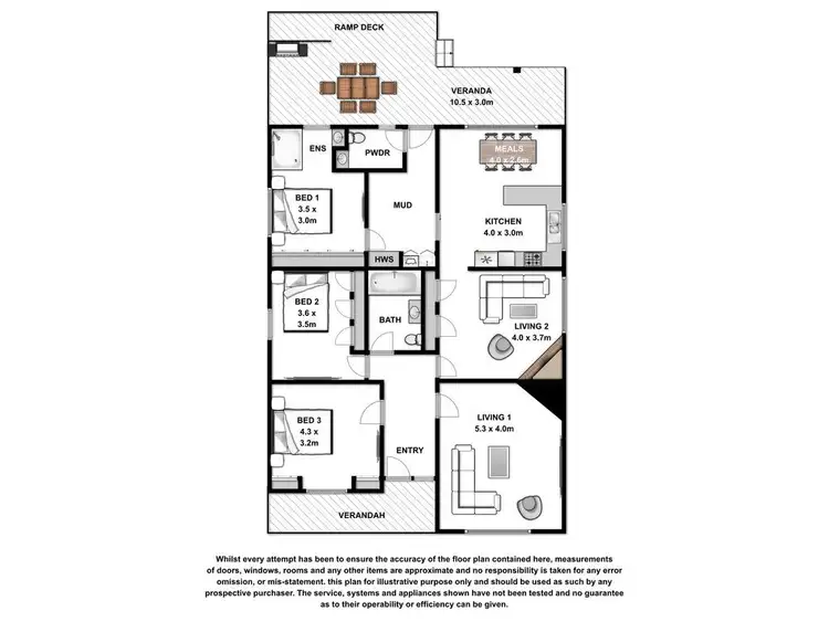 Floorplan of Homely house listing, 59 Cox Street, Port Fairy VIC 3284