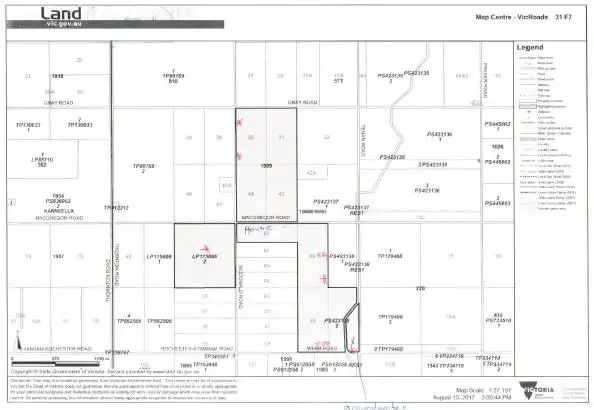 Floorplan of Homely rural property listing, 1595 MacGregor Road, Timmering VIC 3561