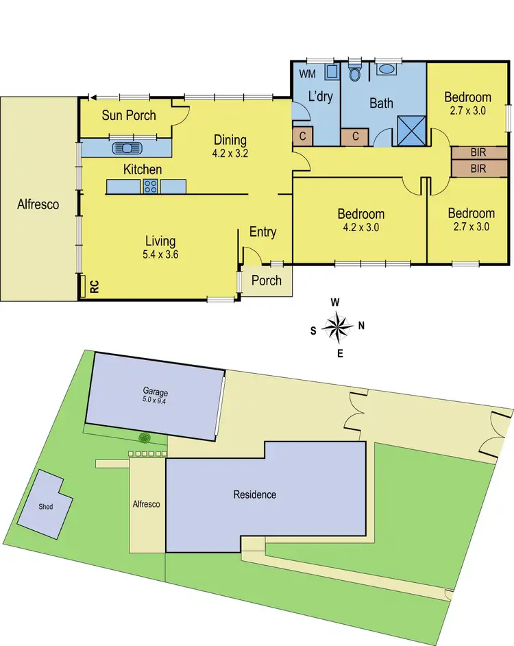 Floorplan of Homely house listing, 55 Fairbairn Drive, Corio VIC 3214