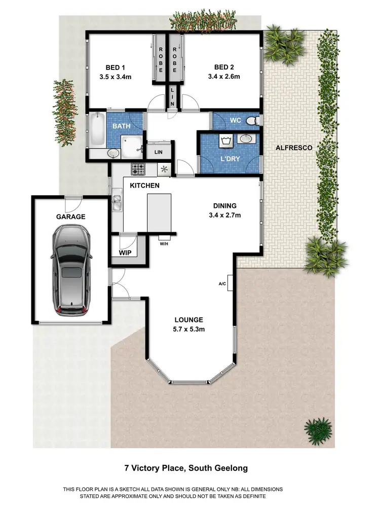 Floorplan of Homely townhouse listing, 7 Victory Place, South Geelong VIC 3220