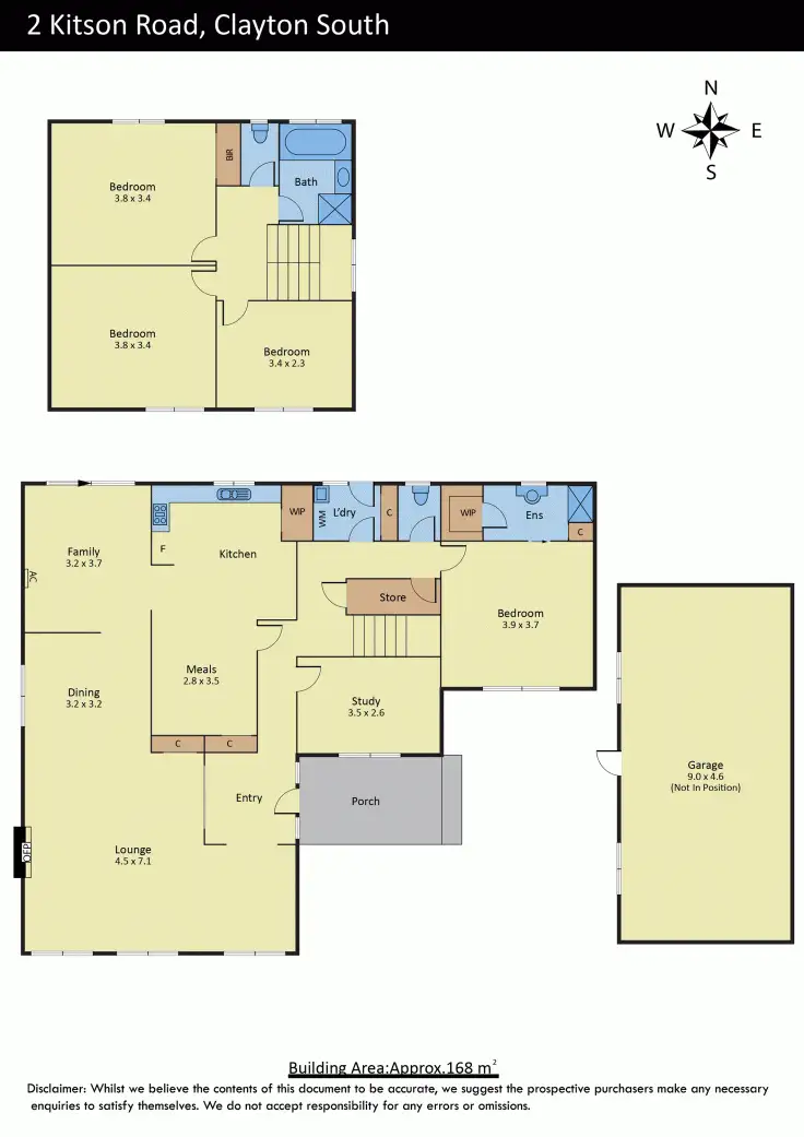 Floorplan of Homely house listing, 2 Kitson Road, Clayton South VIC 3169