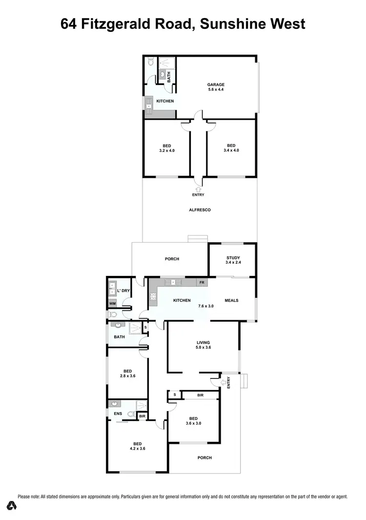 Floorplan of Homely house listing, 64 Fitzgerald Road, Sunshine West VIC 3020