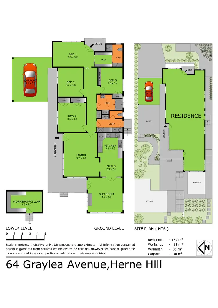 Floorplan of Homely house listing, 64 Graylea Avenue, Herne Hill VIC 3218