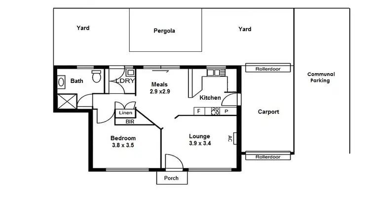 Floorplan of Homely unit listing, 4/8 Ivy Way, Para Hills West SA 5096