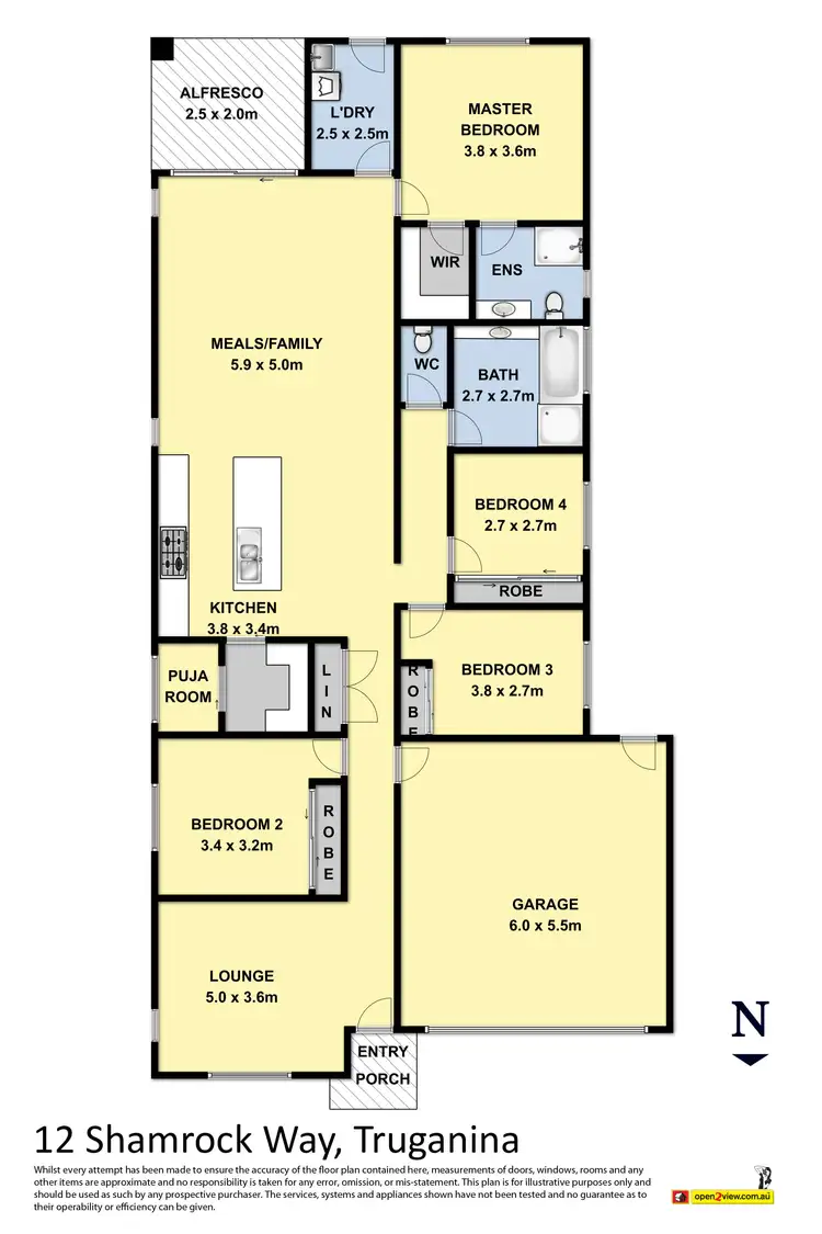 Floorplan of Homely house listing, 12 Shamrock Way, Truganina VIC 3029
