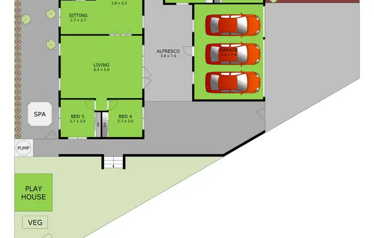 Floorplan of Homely house listing, 5 Stratford Court, Grovedale VIC 3216