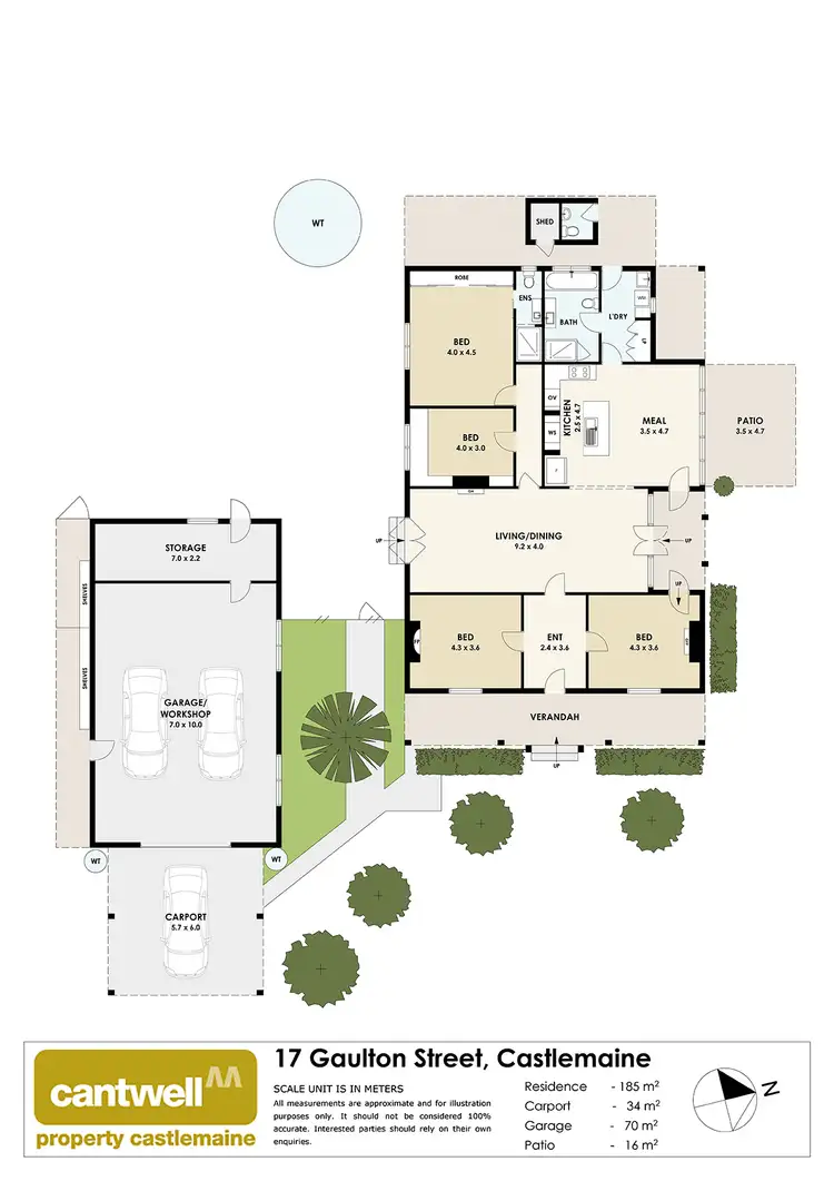 Floorplan of Homely house listing, 17 Gaulton Street, Castlemaine VIC 3450