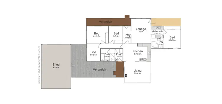 Floorplan of Homely house listing, 24 Tatong Tolmie Road, Tatong, Mansfield VIC 3722