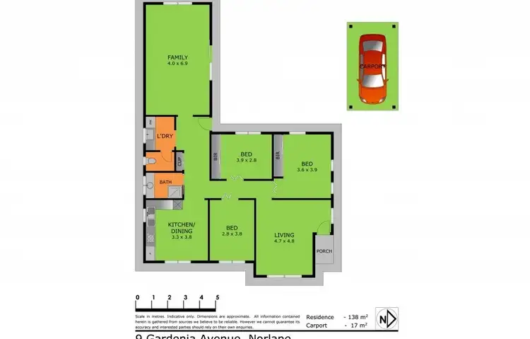 Floorplan of Homely house listing, 9 Gardenia Crescent, Norlane VIC 3214